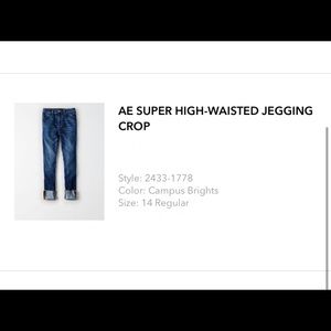 AE Super High-Waisted Jegging Crop